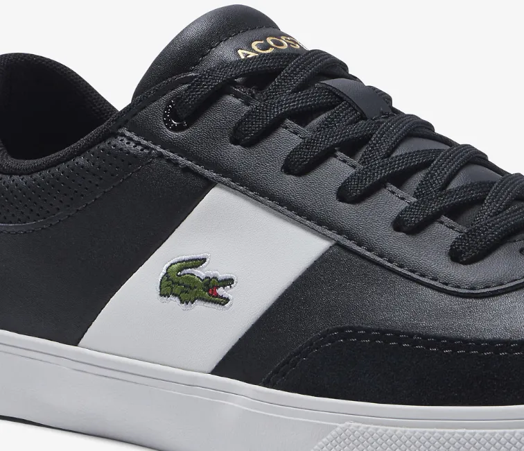 Cushioned ride Stable platform Men's Lacoste Court Master Pro 222 1 (Black/Off White)