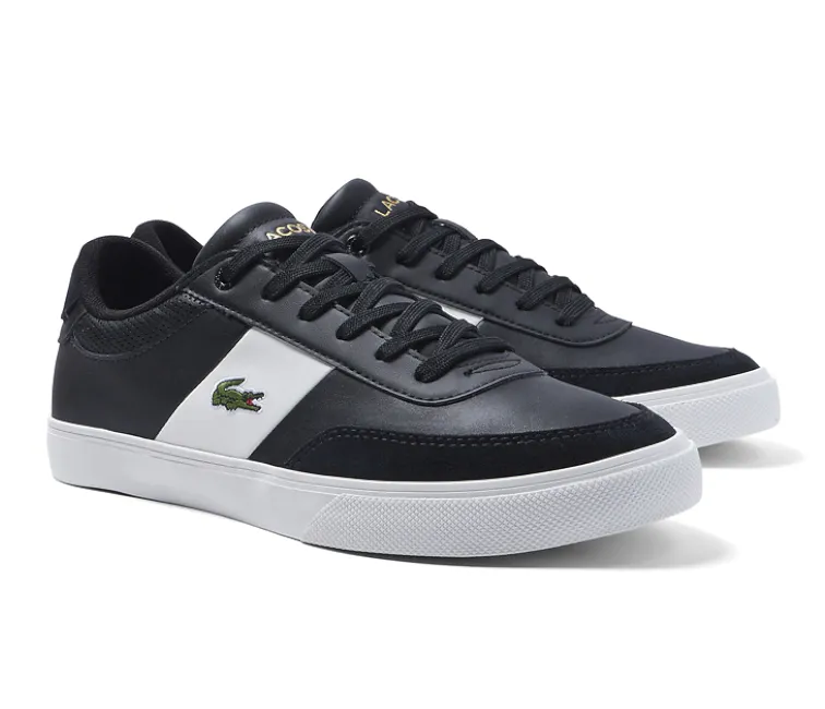 Quick Fit Adaptive Look Men's Lacoste Court Master Pro 222 1 (Black/Off White)