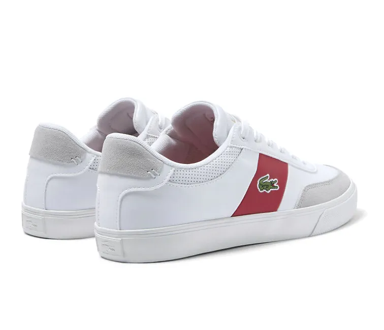 Men's Lacoste Court Master Pro 222 1 (White/Red) Fashion-forward comfort Sculpted cushioning