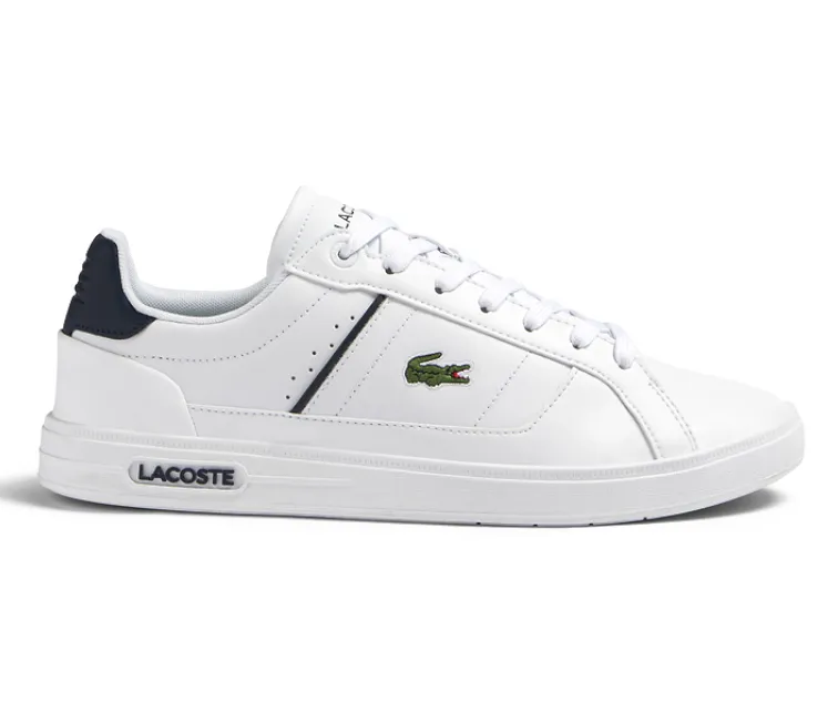 Men's Lacoste Europa Pro 123 1 (White/Navy) Commuter Ready Ergonomic Insole