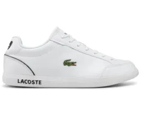 Men's Lacoste Graduate Cap 0121 SMA (White/Black) Luxe sole