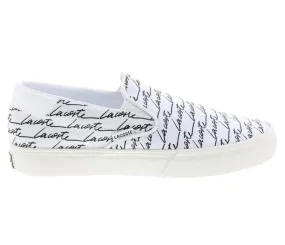 Men's Lacoste Jump Serve Slip 07224 CMA (White/Black) Comfort Rating Quick Errands