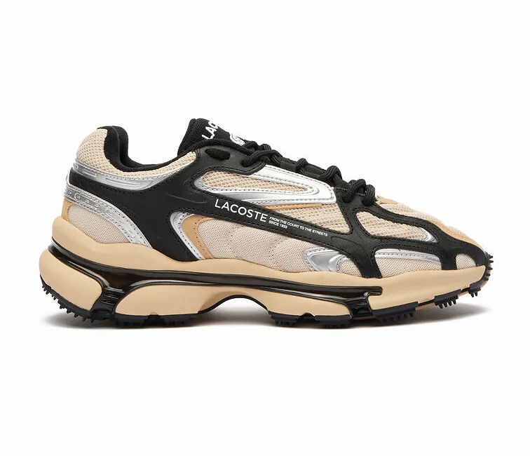 Men's Lacoste L003 2K24 124 1 SMA (Light Tan/Black) Hybrid Sole Enhanced Durability