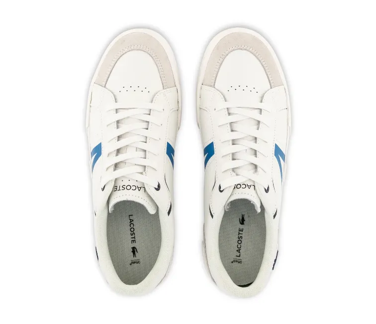 Walking Sneakers Impact Resistant Foam Men's Lacoste L004 0722 2 CMA (White/Blue)