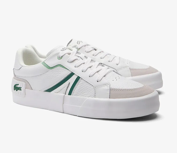 Men's Lacoste L004 124 5 CMA (White/Green) Soft Arch Sneaker Deals