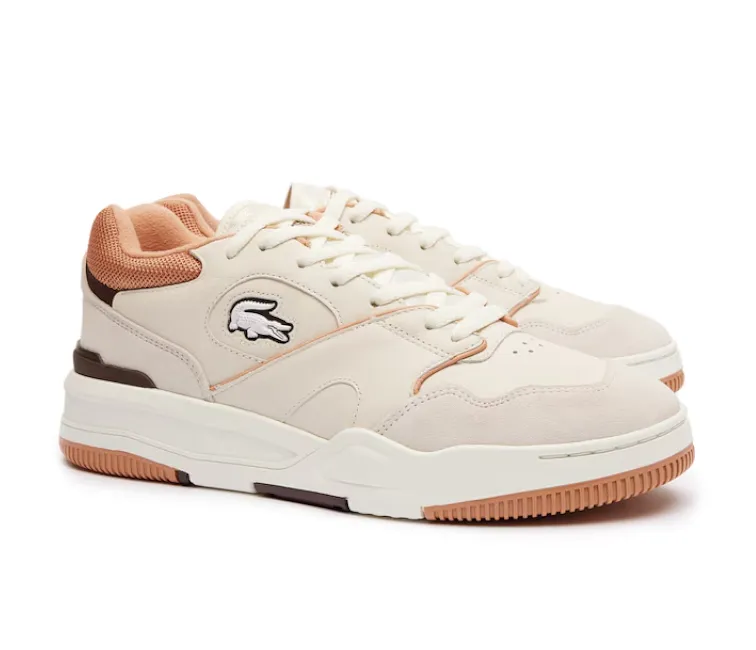 Tension Balance System Men's Lacoste Lineshot 124 3 SMA (Off White/Light Brown)