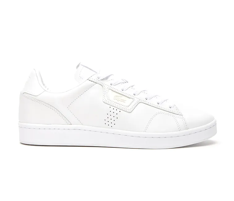 Ventilation Perforation Systems Retro-inspired silhouette Men's Lacoste Masters Classic 123 3 SMA (White)