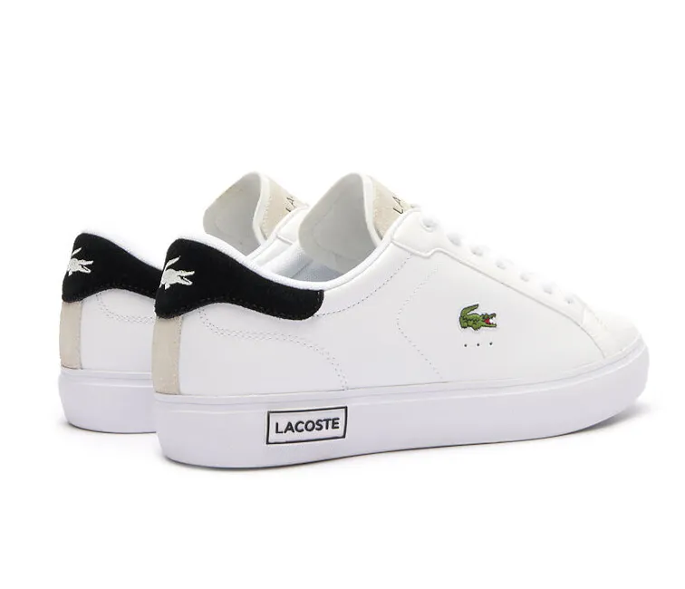Fitness Footwear Moisture   Wicking Men's Lacoste Powercourt 124 2 SMA (White/Black)