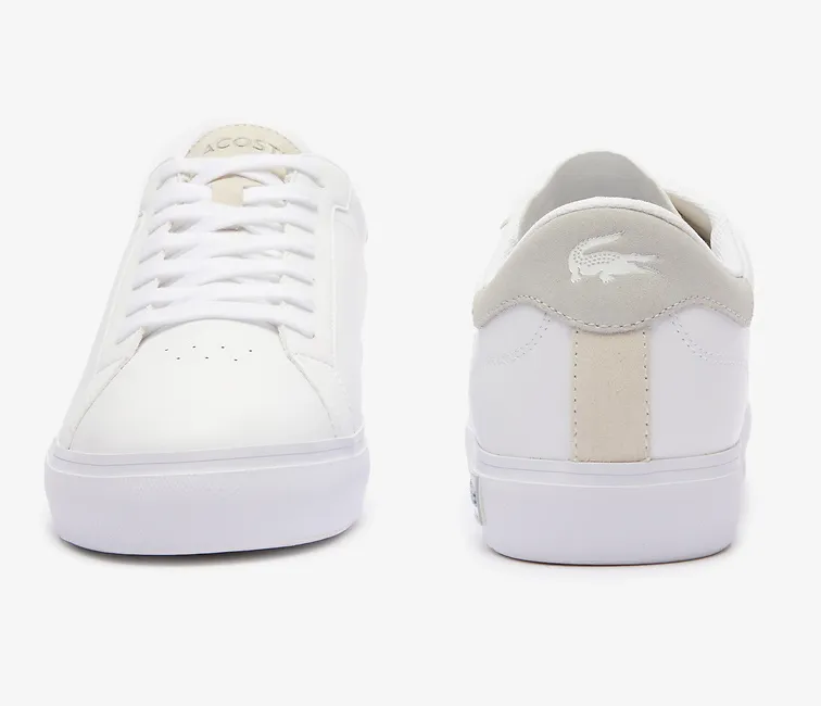 Athletic materials Men??s Lacoste Powercourt 124 2 SMA (White/Light Grey)