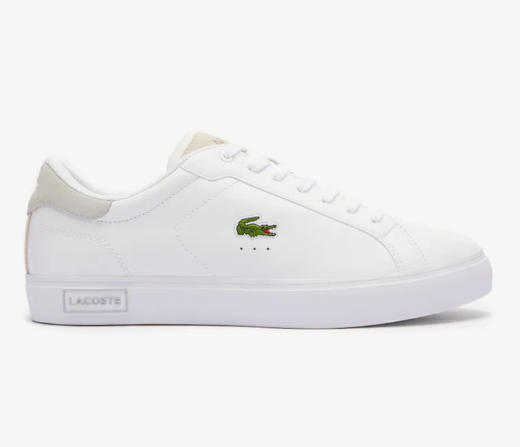 Men??s Lacoste Powercourt 124 2 SMA (White/Light Grey) Ultimate Comfort Streamlined