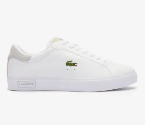 Men??s Lacoste Powercourt 124 2 SMA (White/Light Grey) Ultimate Comfort Streamlined