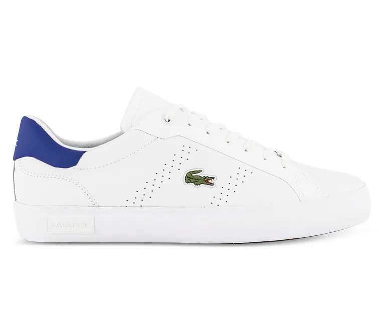 Men's Lacoste Powercourt 2.0 0722 1 SMA (White/Blue) Performance Sole
