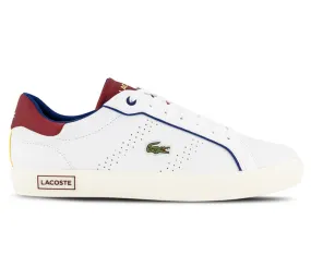 Men's Lacoste Powercourt 2.0 222 1 (White/Red) Responsive Walk Clean Aesthetic