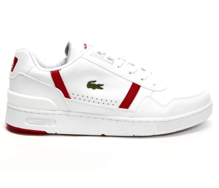 Woven Texture Men's Lacoste T-Clip 0722 1 SMA (White/Red)