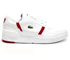 Men's Lacoste T-Clip 0722 1 SMA (White/Red) Fitness Performance Lean Ride