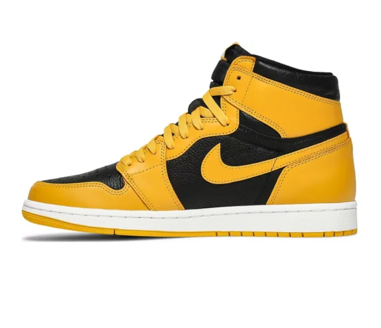 Men??s Nike Air Jordan 1 High Retro OG (Pollen) Slip On Mechanism On The Go