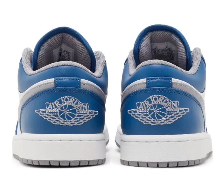 Men's Nike Air Jordan 1 Low (True Blue) Casual Touch