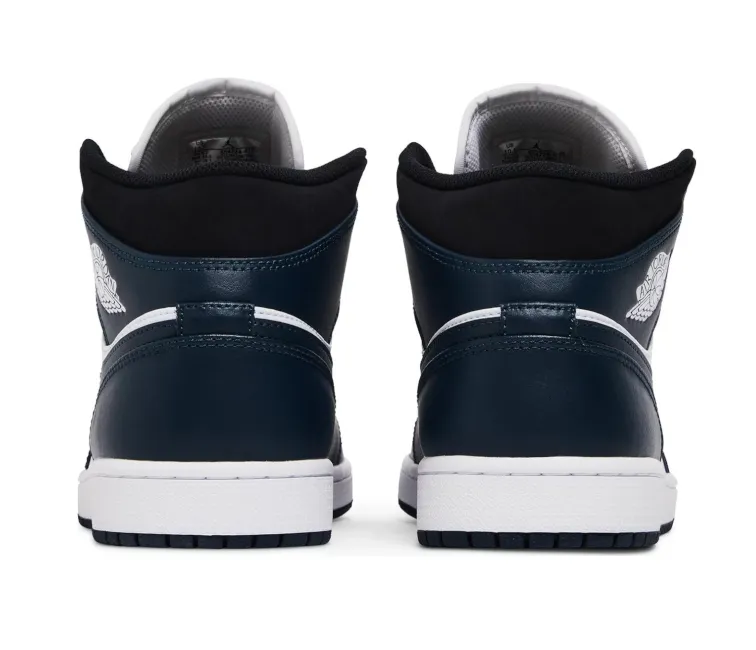 Mens Nike Air Jordan 1 Mid (Armory Navy) Dynamic Fit