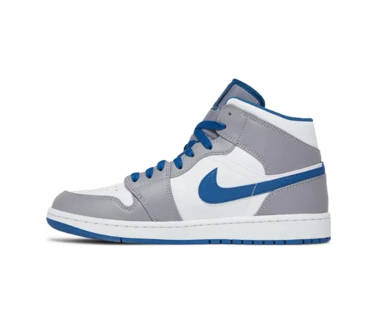 Mens Nike Air Jordan 1 Mid (Cement Grey) Outdoor Move