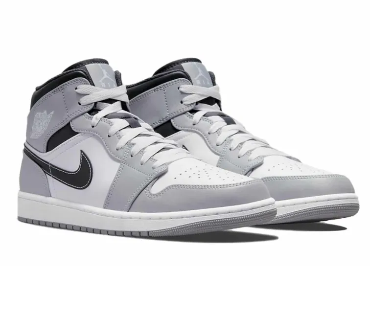 Men's Nike Air Jordan 1 Mid (Smoke Grey) Low Profile Drop