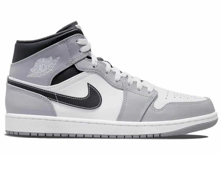 Men's Nike Air Jordan 1 Mid (Smoke Grey) Durable Power