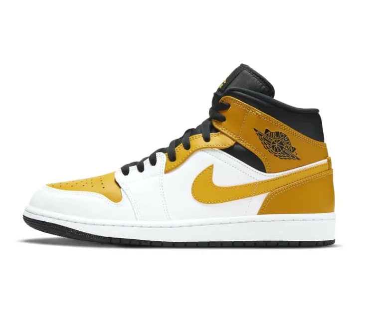 Men's Nike Air Jordan 1 Mid (University Gold) Basketball sneakers Sneaker Deodorizer