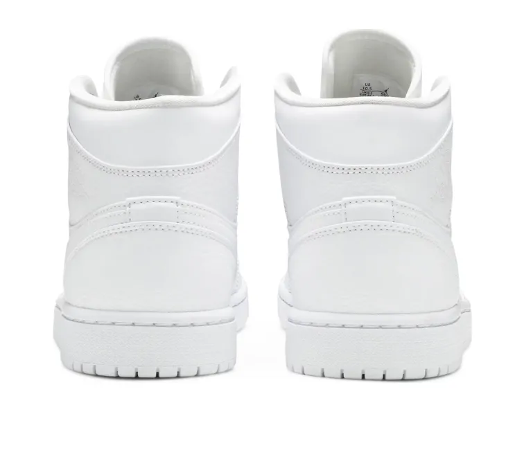 Crisp Detail Classy silhouette Men's Nike Air Jordan 1 Mid (White/White)