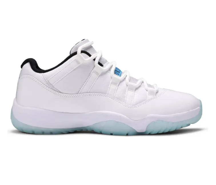 Contoured Footbed Geometry Men's Nike Air Jordan 11 Low Retro (Legend Blue)