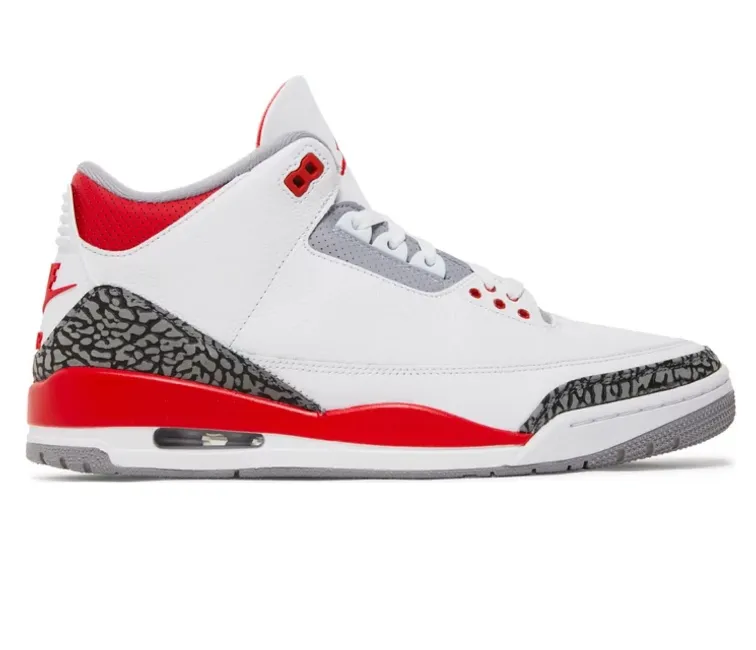 Men??s Nike Air Jordan 3 Retro 2022 (Fire Red) Energy Return Foam