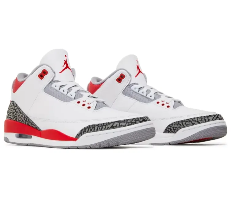 Flexible Midsole Men??s Nike Air Jordan 3 Retro 2022 (Fire Red)