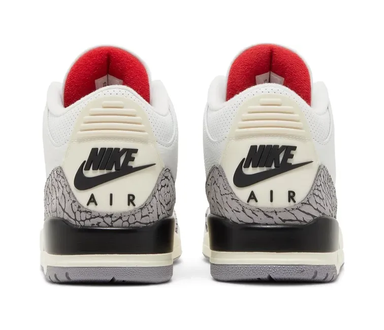 Run Grip Impact Zone Men's Nike Air Jordan 3 Retro (White Cement Reimagined)