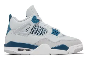 Men??s Nike Air Jordan 4 Retro (Military Blue) Shock Dispersing Layer Anti Torsion System