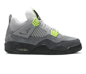 SyntheticLeather Men's Nike Air Jordan 4 Retro SE (Neon 95)