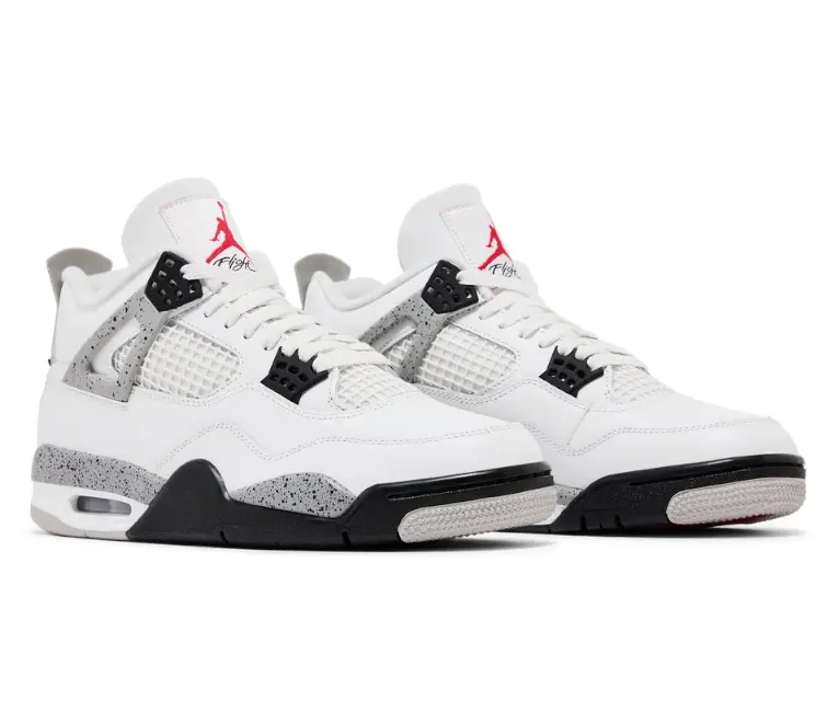 Agility Training Men??s Nike Air Jordan 4 Retro (White Cement)