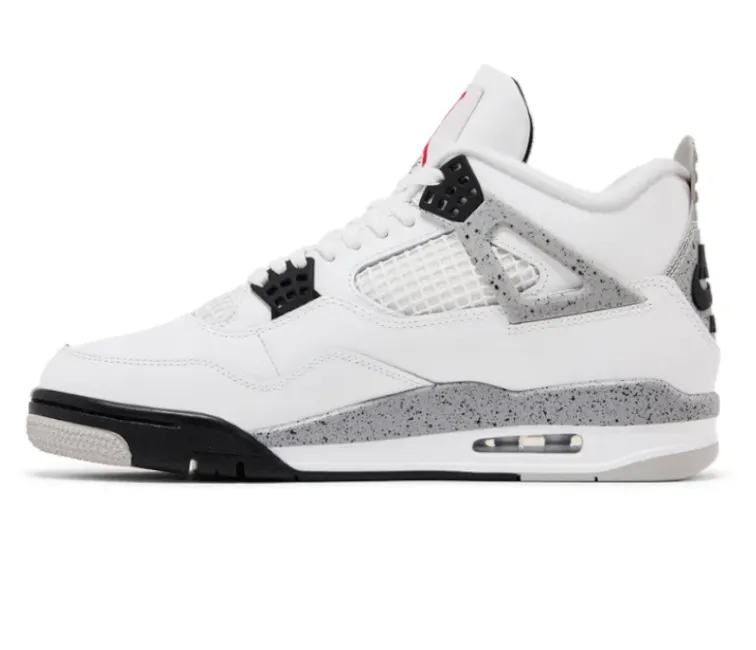 Wear comfort Long Sessions Men??s Nike Air Jordan 4 Retro (White Cement)