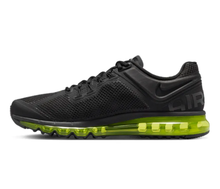 Men??s Nike Air Max 2013 (Black/Volt) Lightweight Outsole