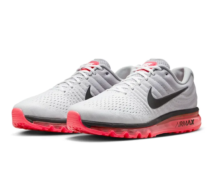 Seamless Uppers Men's Nike Air Max 2017 (Wolf Grey/Hot Punch)