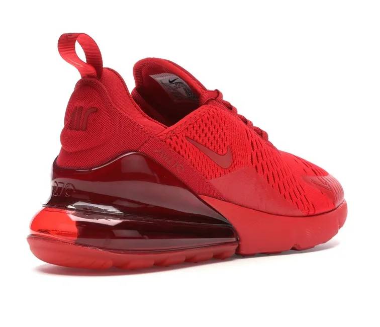 Lace Up Design Men's Nike Air Max 270 (Triple Red)