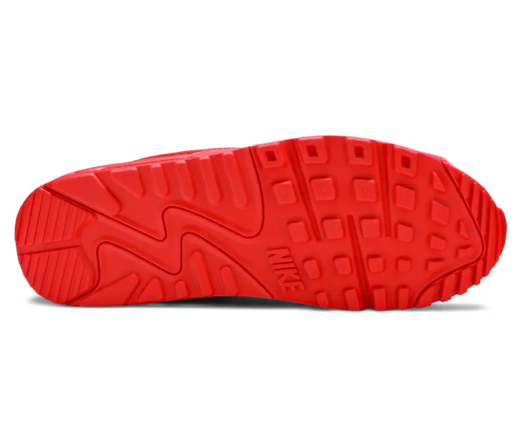 Comfortable Forefoot Men's Nike Air Max 90 (Triple Red)
