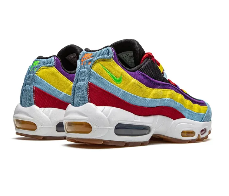 Anti Slip Rubber Outsole Outdoor Leisure Men's Nike Air Max 95 SP (Rainbow)