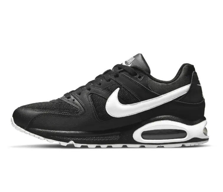 Men's Nike Air Max Command (Black/White) SlipResistantOutsole Water Resistant Weave