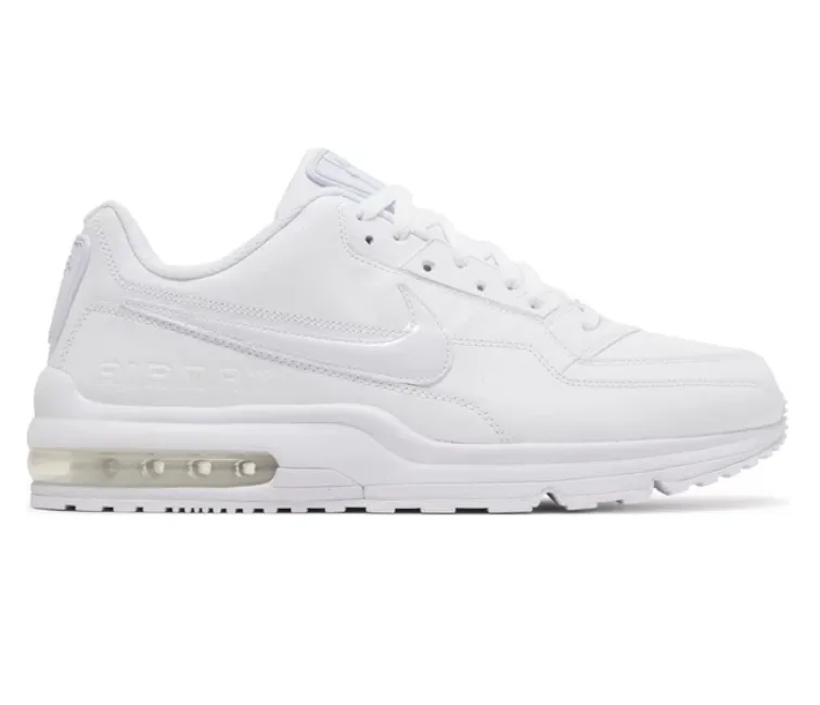Men's Nike Air Max LTD 3 (Triple White) Multi-functional durability Soft Leather Finish