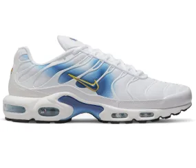 Pliable Flex Zones Engineering Men's Nike Air Max Plus TN "Energy" (White/Blue Jay)