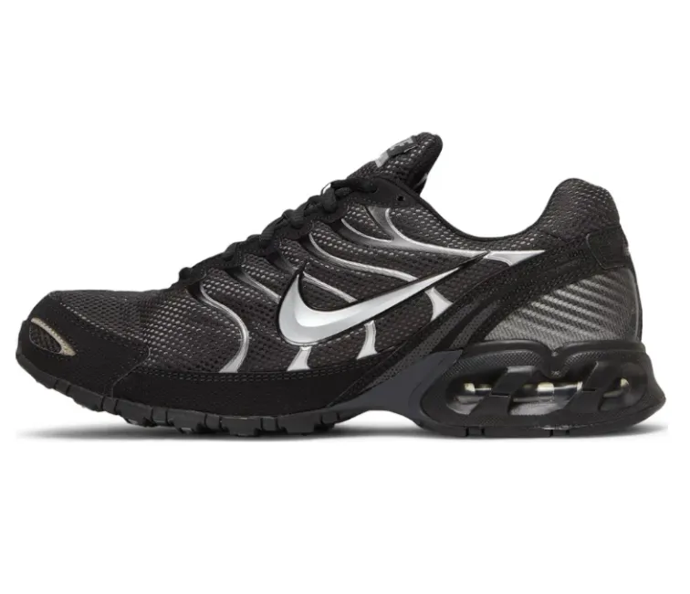 Men's Nike Air Max Torch 4 (Anthracite/Metallic Silver) Rubberized Heel