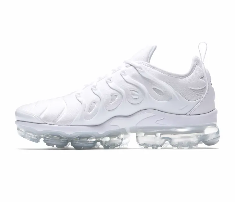Men's Nike Air VaporMax Plus (White) Compression Fit Cushioned Design