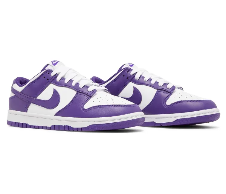 Men's Nike Dunk Low Retro (Court Purple) Shock-absorbent arch Rebound Boost Technology