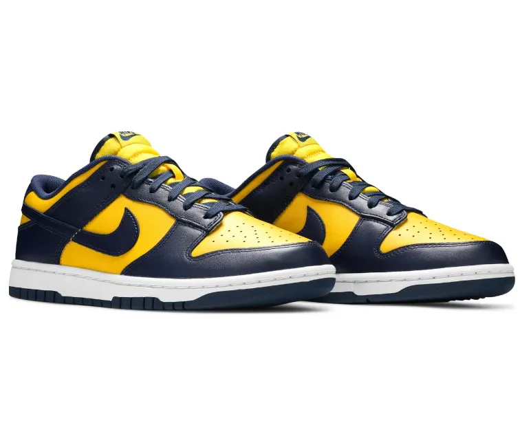 Relax Vibe Carbon Fiber Plates Men's Nike Dunk Low Retro (Michigan)