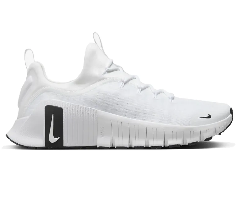 Shock Dissipating Midsole Men's Nike Free Metcon 6 (White/Black)