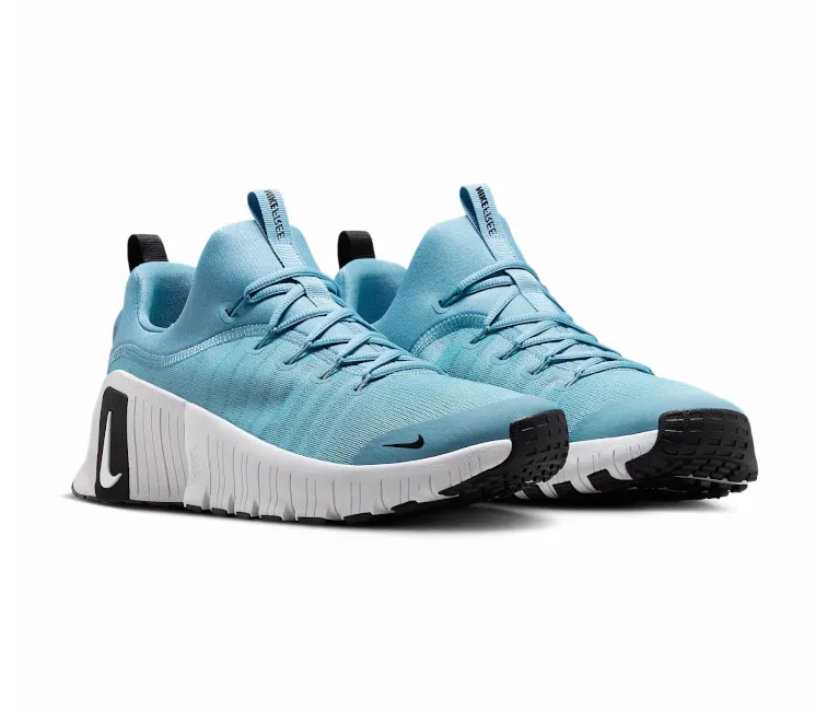 Men??s Nike Free Metcon 6 (White/Turquoise) Precision fit LaceUpDesign