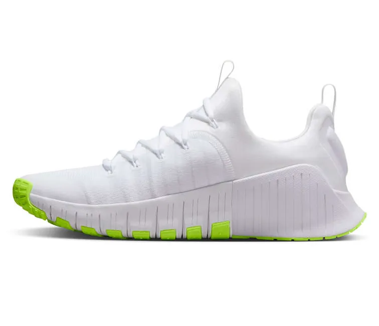 Men??s Nike Free Metcon 6 (White/Volt) Toe Guard Protection Comfort Linings